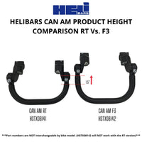helibars handlebars horizon hstx can am f3 2015 2022