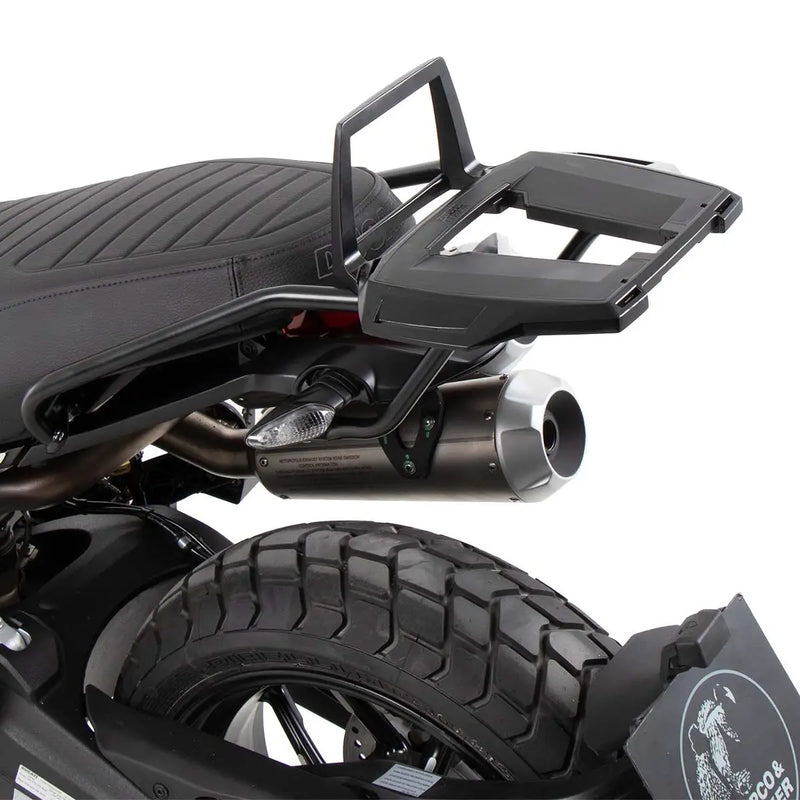 hepco and becker alurack top case rack ducati scrambler 1100 dark pro sport pro 2021