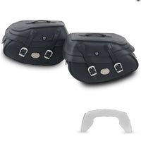 hepco becker big buffalo leather bag set 35 liter c bow only