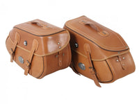 hepco becker buffalo leather bag set 30 liters c bow carrier in brown
