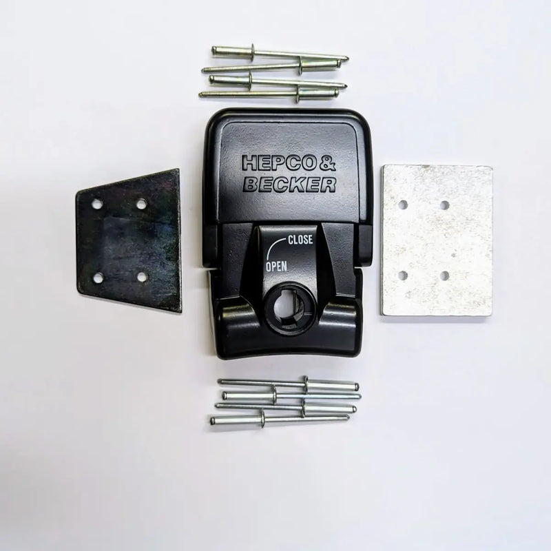hepco becker latch assembly case to frame