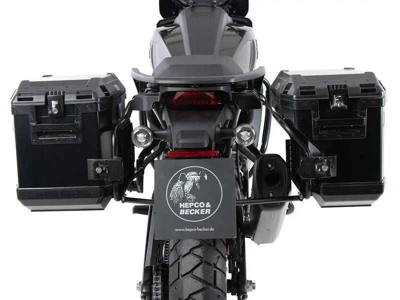 hepco becker cutout side carrier kit harley davidson pan america 2021