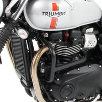 hepco becker engine guard triumph thruxton r street twin bonneville t100 t120 bobber 16