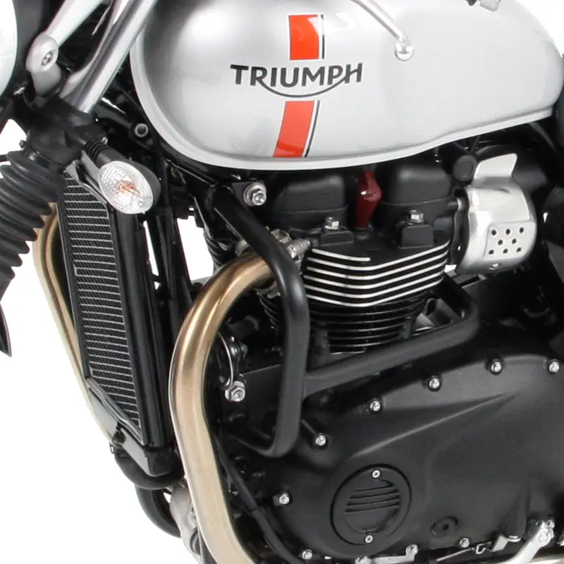 hepco becker engine guard triumph thruxton r street twin bonneville t100 t120 bobber 16