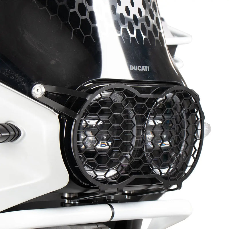 hepco becker headlight guard ducati desert x