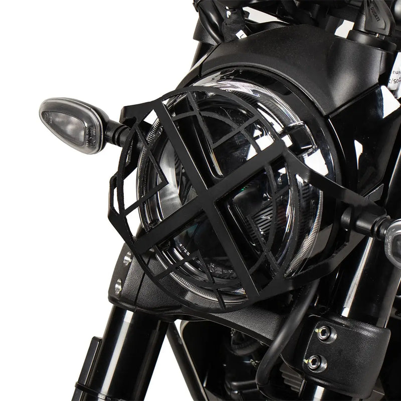 hepco becker headlight guard ducati scrambler 800 icon nightshift full throttle 2023