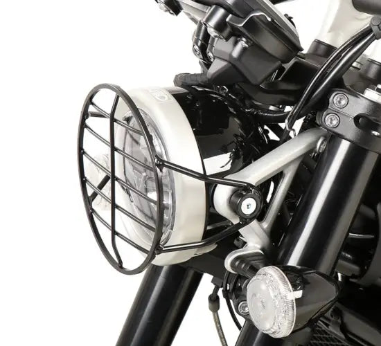 hepco becker headlight guard triumph scrambler 1200