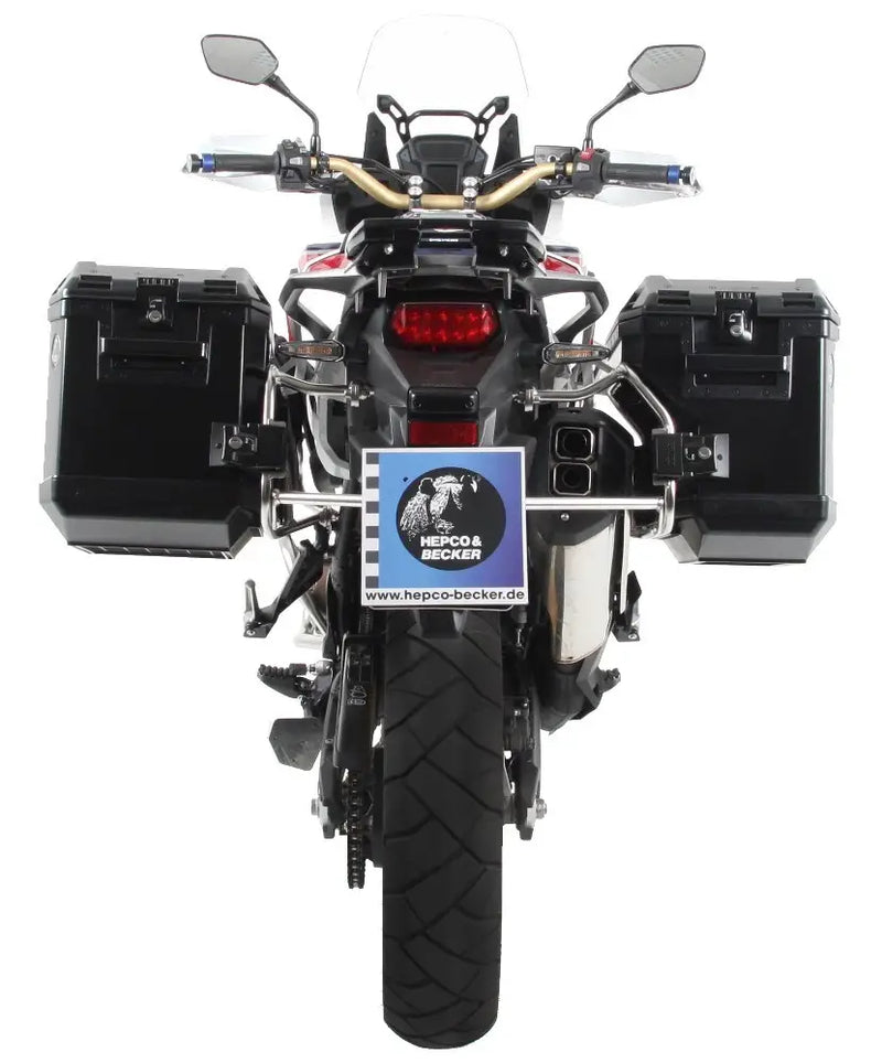 hepco becker xplorer cutout side carrier kit honda crf1000 africa twin 2016