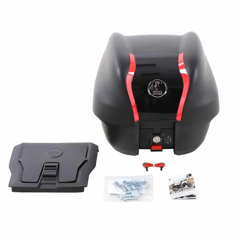 hepco becker journey top case 30 with universal adapter plate