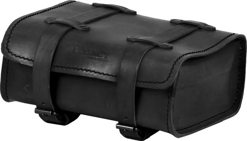 hepco becker legacy rear leather bag in black