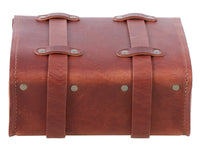 hepco becker legacy rear leather bag in rugged brown