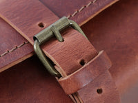 hepco becker legacy rear leather bag in rugged brown