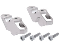 hepco becker offset handlebar risers bmw f750gs 2018 2023 30mm up 22mm back silver