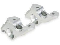 hepco becker offset handlebar risers bmw r1300gs 2023 30mm up 33mm back silver