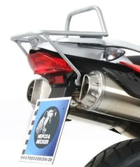hepco becker rear rack bmw g650 gs from 2011 in silver