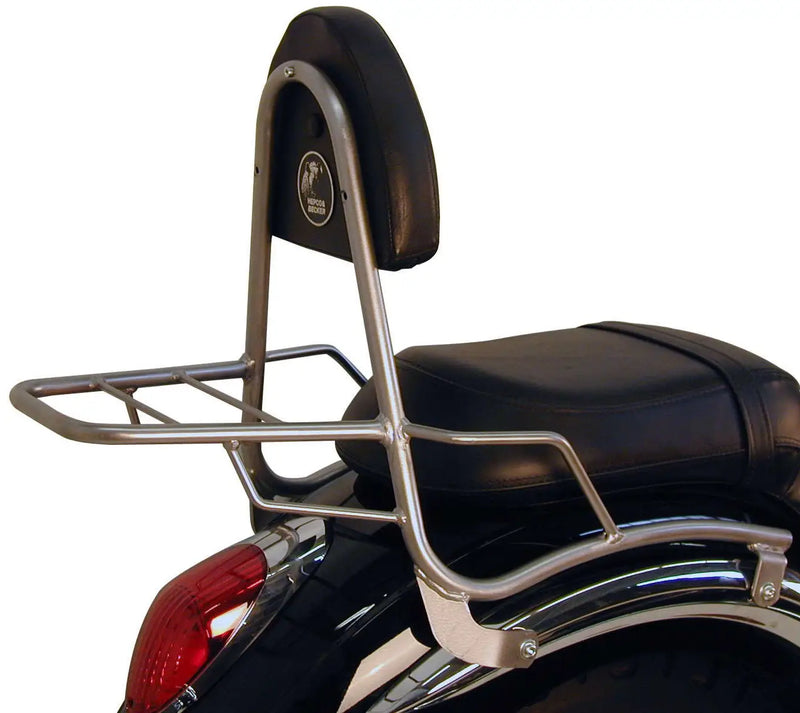 hepco becker sissy bar kawasaki vn 900 classic custom with rear rack