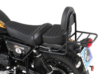 hepco becker sissybar with rear rack moto guzzi v9 roamer for long seat versions