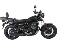 hepco becker sissybar with rear rack moto guzzi v9 roamer for long seat versions