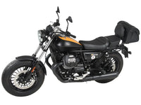 hepco becker sissybar with rear rack moto guzzi v9 roamer for long seat versions