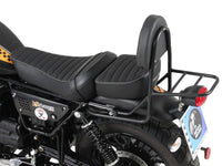 hepco becker sissybar with rear rack moto guzzi v9 roamer for long seat versions