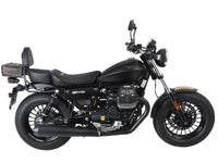 hepco becker sissybar with rear rack moto guzzi v9 roamer for long seat versions