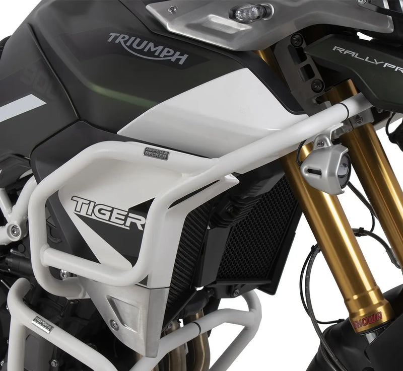 hepco becker tank guard triumph tiger 900 rally gt pro white