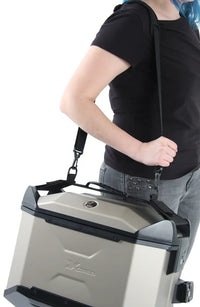 hepco becker xceed side case 38 liters left dark black