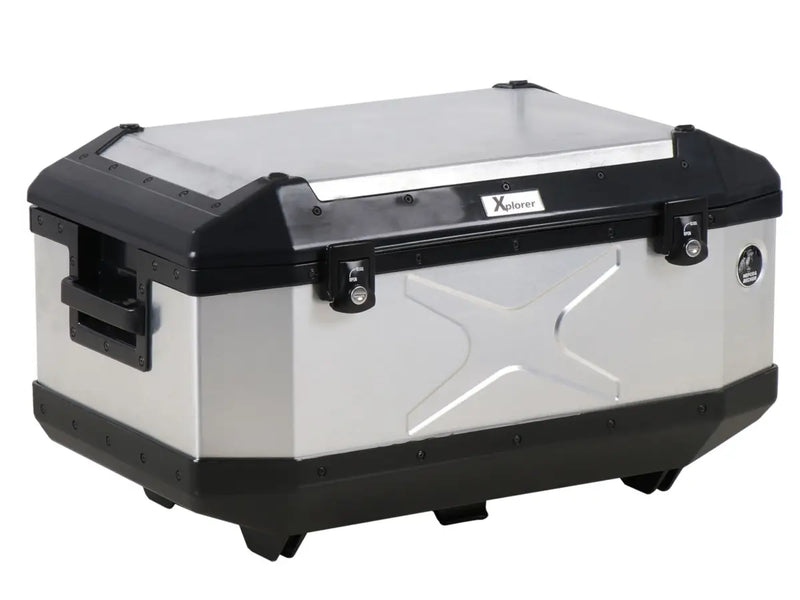 hepco becker xplorer top case 60 liter silver