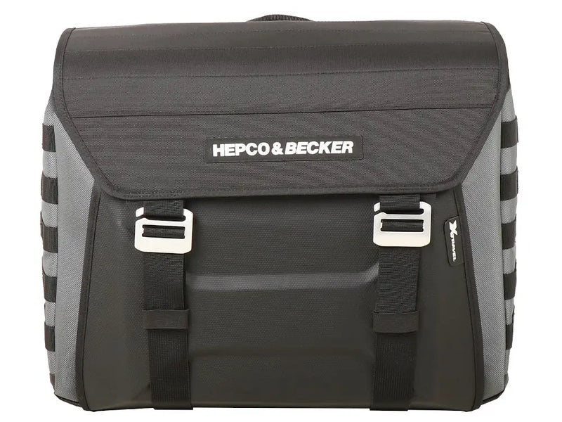 hepco becker xtravel pannier bag and plate one side only