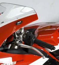 r g racing mirror blanking plates for ducati 848 1098 1198