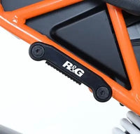 r g racing rear foot rest blanking plate kit for ktm rc 125 200 390 14 16