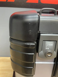 hepco becker original style gobi side case 37 right black with silver latches used