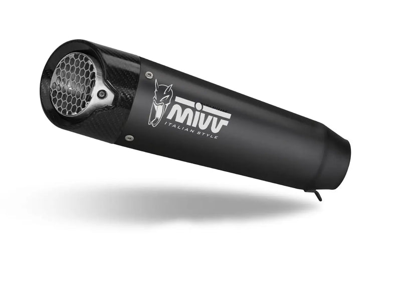 mivv exhaust slip on xm 5 ducati hypermotard 698 mono 2024 black