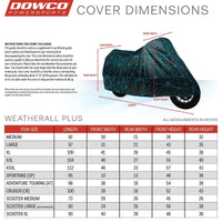 dowco guardian weatherall plus motorcycle cover grey