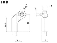 rizoma side mount mirror adapter bmw ducati