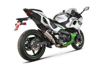 scorpion red power slip on exhaust ninja 7 hybrid
