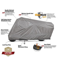 dowco guardian weatherall plus motorcycle cover grey