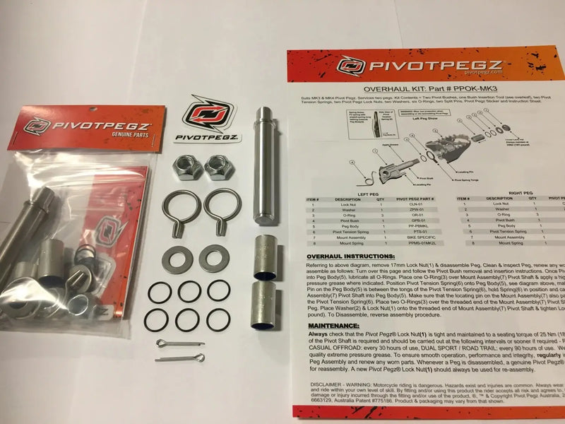 pivot pegz mk3 overhaul kit