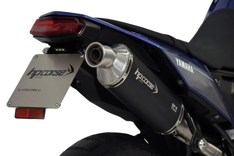 hp corse sp 2 short exhaust yamaha tenere 700 high mount no bags titanium