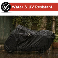 dowco guardian weatherall plus ratchet motorcycle cover black