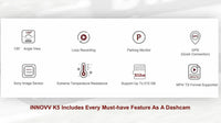innovv k5 motorcycle dash camera system recorder