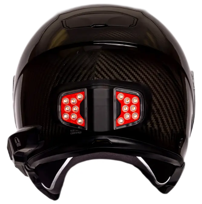 inview2 wireless motorcycle helmet brake and turn signal system