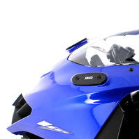 r g racing mirror blanking plates for yamaha yzf r125 19 yzf r25 19 yzf r3 19