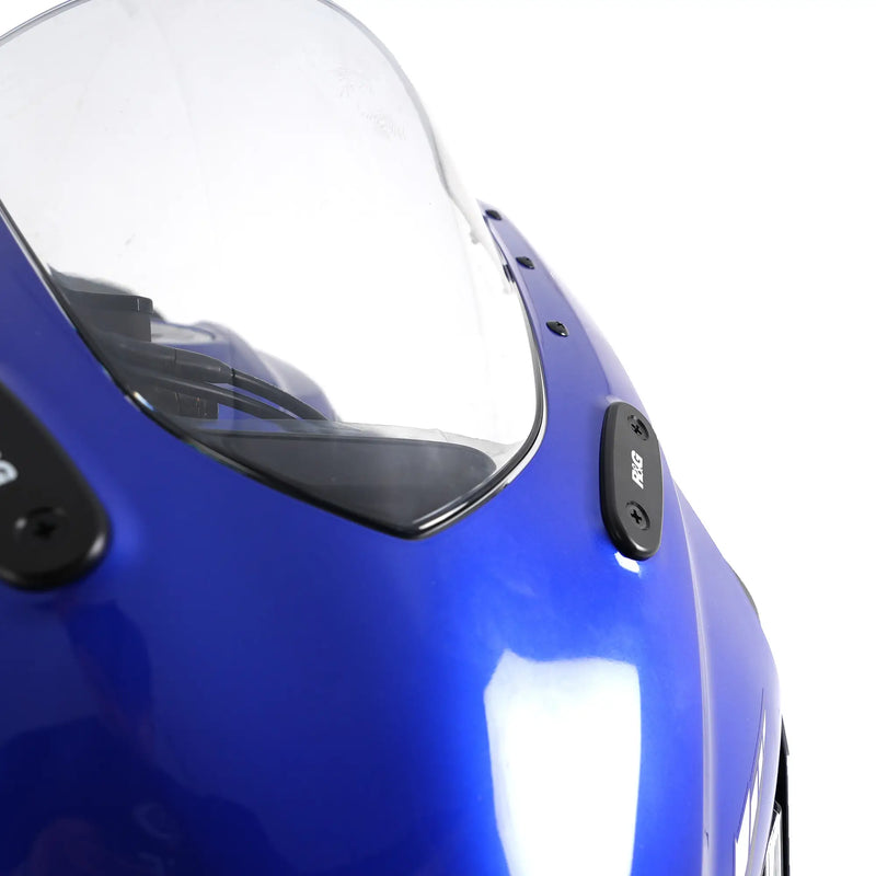 r g racing mirror blanking plates for yamaha yzf r125 19 yzf r25 19 yzf r3 19