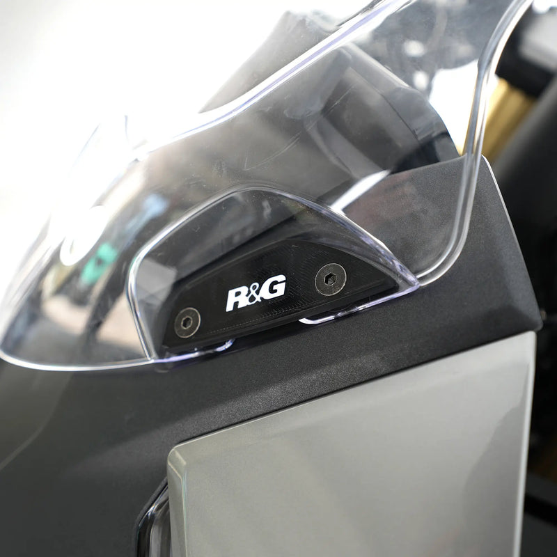 r g racing mirror blanking plates for cfmoto 450ss sr 23