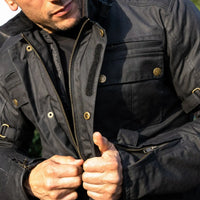merlin barton ii wax motorcycle jacket