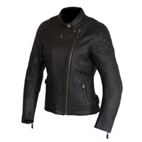 merlin bristol women s cafe leather motorcycle jacket