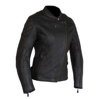 merlin bristol women s cafe leather motorcycle jacket