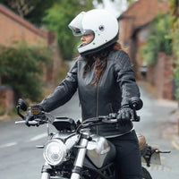 merlin bristol women s cafe leather motorcycle jacket