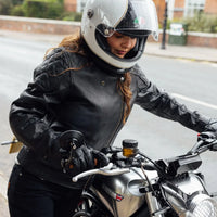 merlin bristol women s cafe leather motorcycle jacket